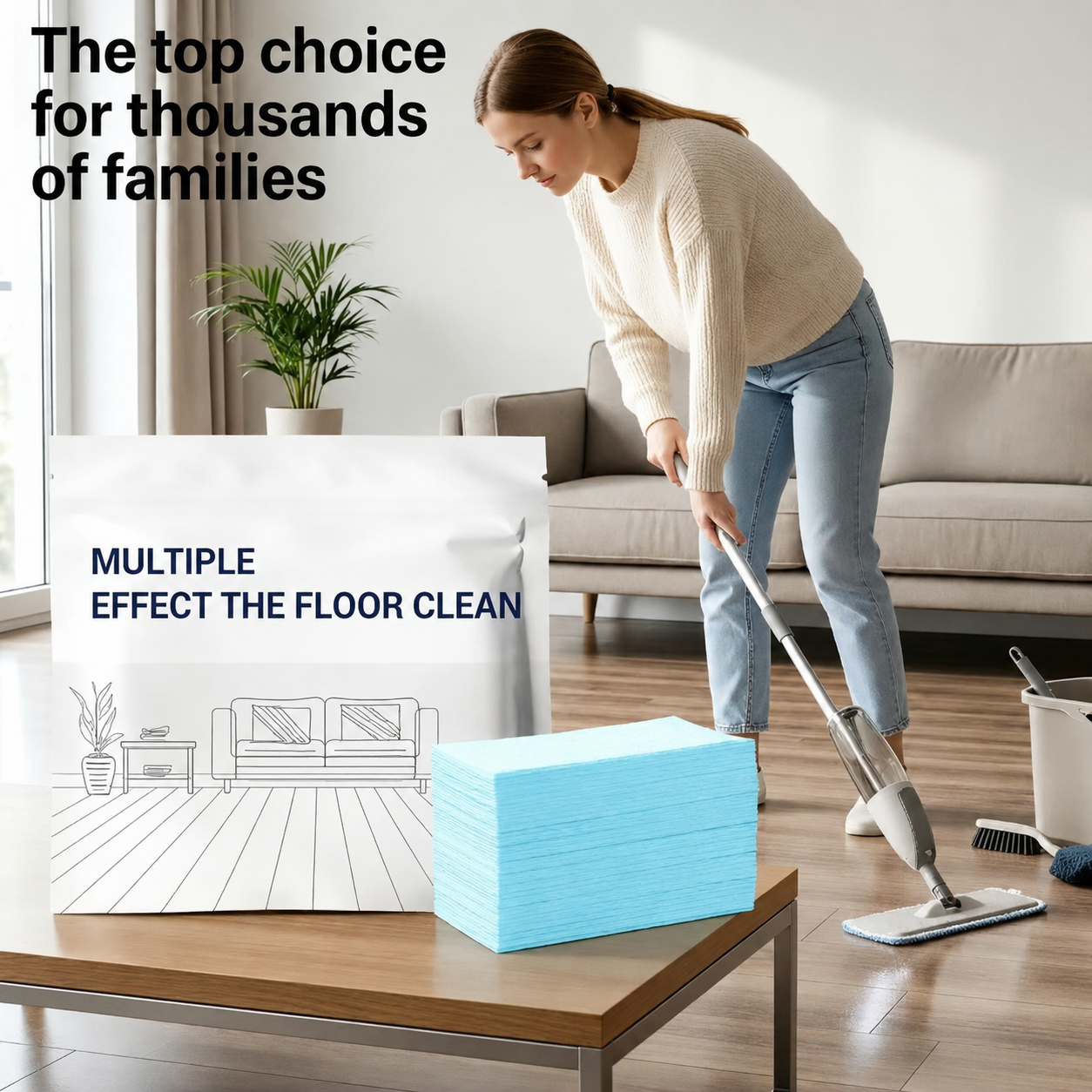 Last Day-Buy 1 Get 1 Free💙Mild Scent Household Multipurpose Floor Cleaner with Antibacterial, Deodorization & Polishing