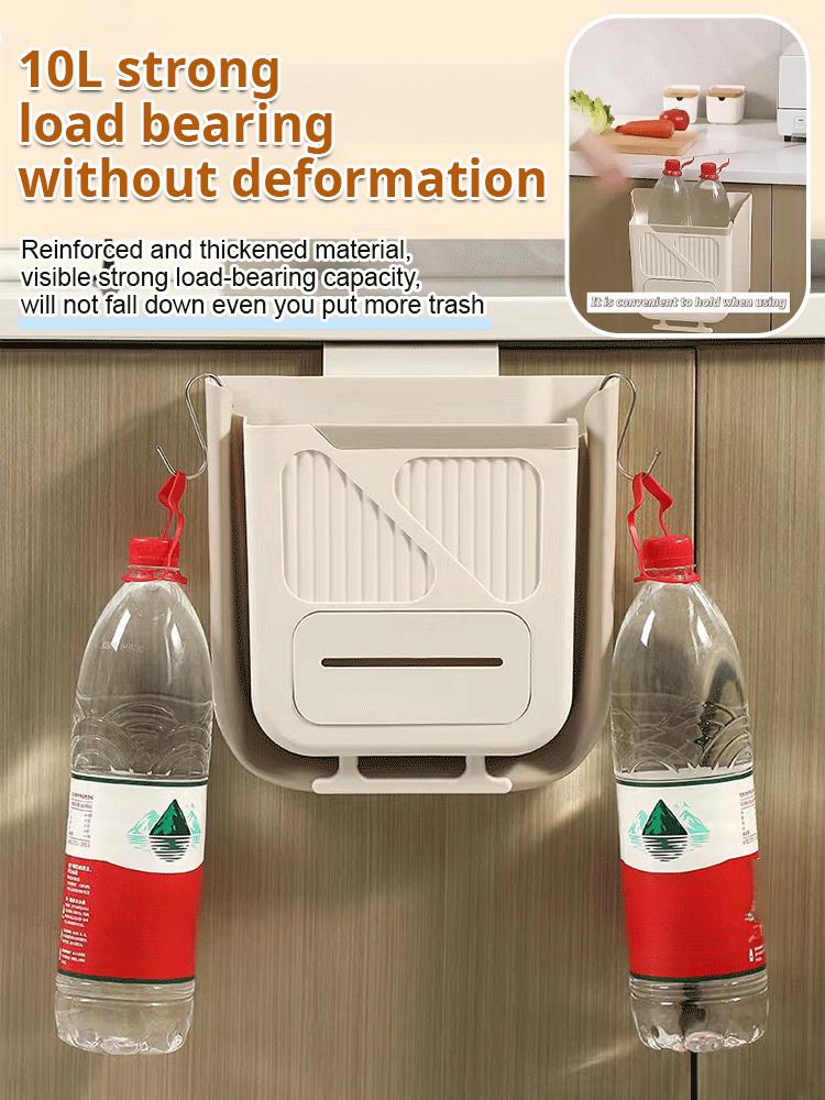 Foldable Hanging Trash Can – Space Saving, Leak Proof & Easy to Clean🧼